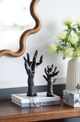 A & B Home Rustic Brown Polyresin Tree Statuary with Round Base-5