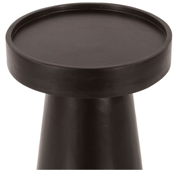 Home Trends & Design Jaipur Matte Black Accent Table-1