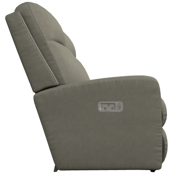 La-Z-Boy® Finley Pewter Power Reclining Loveseat with Headrest-3
