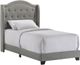 Intercon Rhyan Smoke Youth Twin Upholstered Panel Bed-0