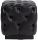 Classic Home Briar Midnight Raven 18" Square Ottoman-2