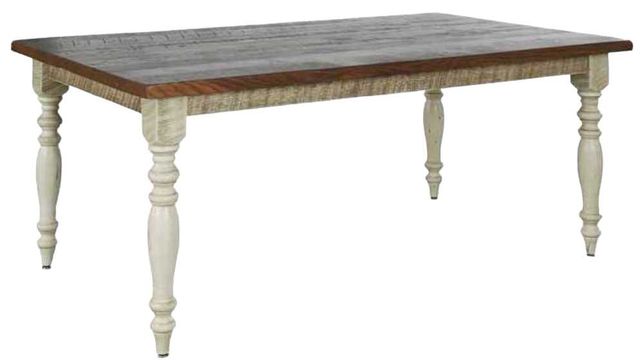 Members Amish Customizable Heritage Woodcrafters The New Farmhouse 42" x 72" Dining Table-0