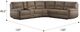 Emerald Home Aurora 3-Piece Brown Full Sleeper and Power Sectional-2