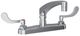 Elkay Chrome 8" Centerset Exposed Deck Faucet with 8" Arc Tube Spout and 4" Wristblade Handles-0