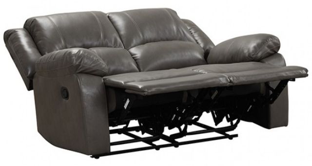 Furniture of America® Letha Gray Manual Reclining Loveseat-1