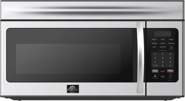 FORNO® Scalo Series Espresso 1.6 Cu. Ft. Fingerprint Resistant Stainless Steel Over The Range Microwave -0