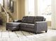 Benchcraft® Venaldi Gunmetal Sofa Chaise-3