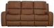 Flexsteel® Linden Caramel Power Reclining Sofa with Power Headrests and Lumbar-2