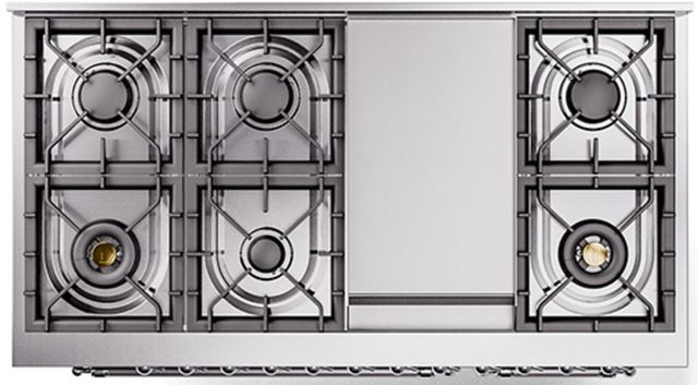 Ilve® Nostalgie II Series 48" Graphite Matte Pro Style Dual Fuel Range-2