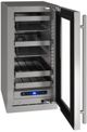 U-Line® 15" 2.9 Cu. Ft. Stainless Steel Built-In or Freestanding Under The Counter Refrigerator-2