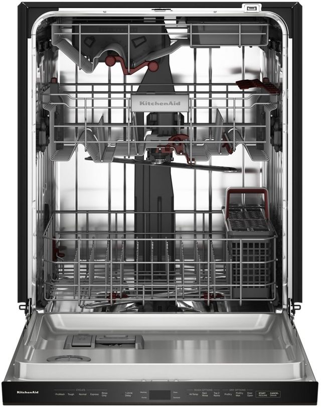 KitchenAid® 24" Black Ore 360° Max Jets™ Third Rack Top Control Built-In Dishwasher with Advanced ProDry™ System-1
