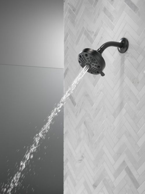 Peerless Universal Showering Components Matte Black 5-Setting Shower Head-2