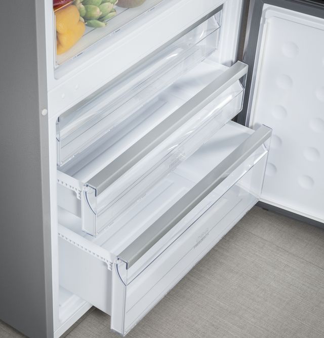 Haier 28 in. 15.0 Cu. Ft. Stainless Steel Bottom Freezer Refrigerator-8