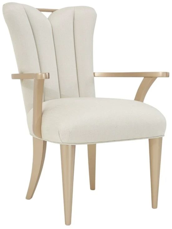 Michael Amini® La Rachelle Frosted Shimmer/Medium Champagne Arm Chair-0