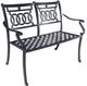 CabanaCoast® Customizable Verona Aluminum Outdoor Bench-0