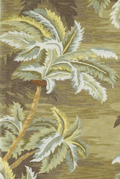 KAS Rugs Sparta Moss Palm Trees 5'x8' Rug-1