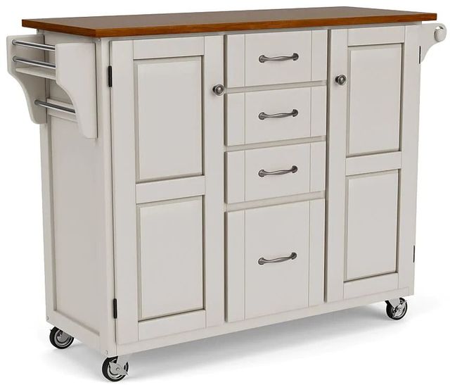 homestyles® Create-a-Cart Off-White Kitchen Cart-0
