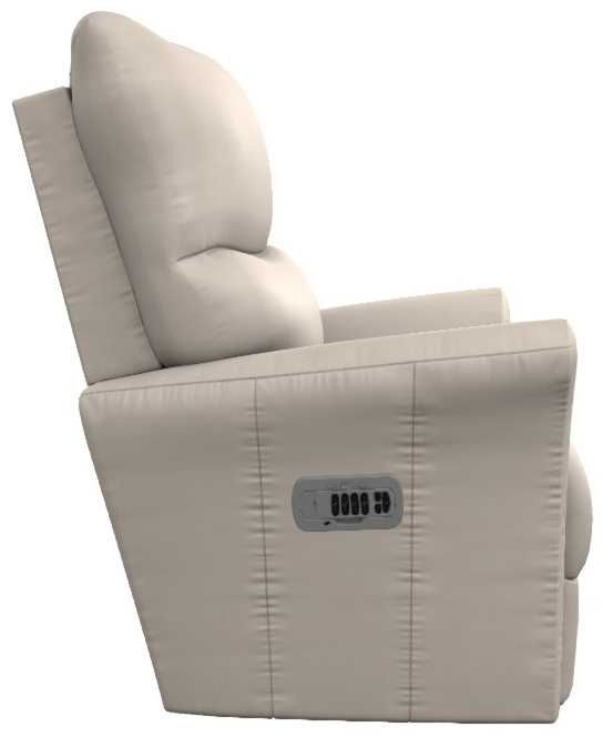 La-Z-Boy® Rowan Oyster Leather Power Wall Recliner with Headrest and Lumbar-3