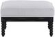 Forty West Willow Washable White Ottoman-2