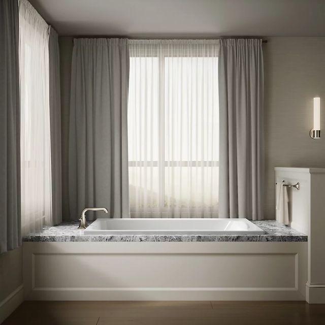 KOHLER® Avec® White 60" x 42" Drop-In Bath-4