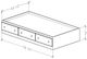 Perdue Woodworks 12,000 Essential Brown Twin Mates Bed-2