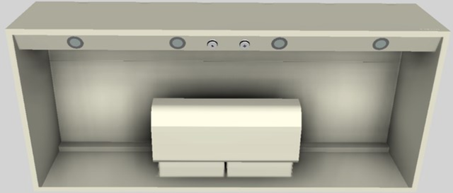 Vent-A-Hood® 54" Biscuit Wall Mounted Range Hood-3