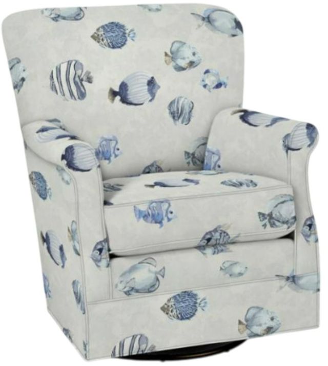 Craftmaster® Customizable Craftmaster Essentials Curved Back Swivel Glider Chair-2