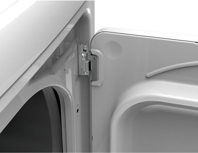 GE® 6.2 Cu. Ft. White Front Load Natural Gas Dryer-6
