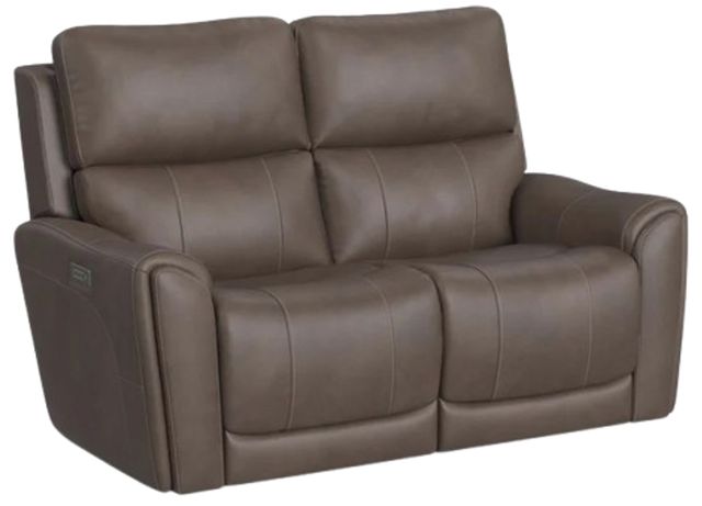 Flexsteel® Carter Cappuccino Power Reclining Loveseat with Power Headrests and Lumbar-0