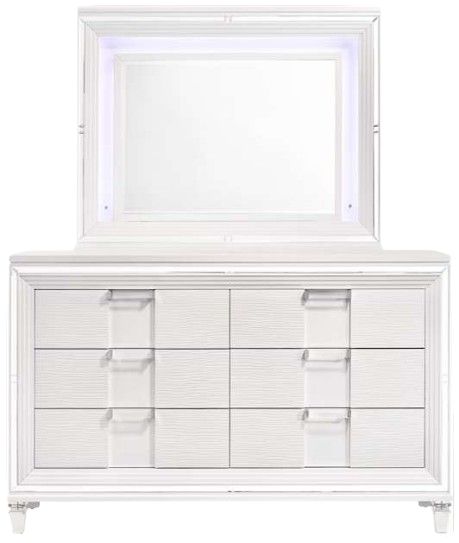 Elements International Twenty Nine 4-Piece White King Storage Panel Bedroom Set-2