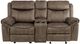 Homelegance® Aram Brown Manual Glider Double Reclining Loveseat-2