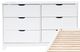 Powell® Portix 3-Piece White Twin Simple Bedroom Set-3