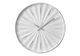 Monarch Specialties Inc. White 12" Wall Clock with Silver Time Markers-0