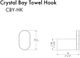 ZLINE Crystal Bay Chrome Single Towel Bar-1