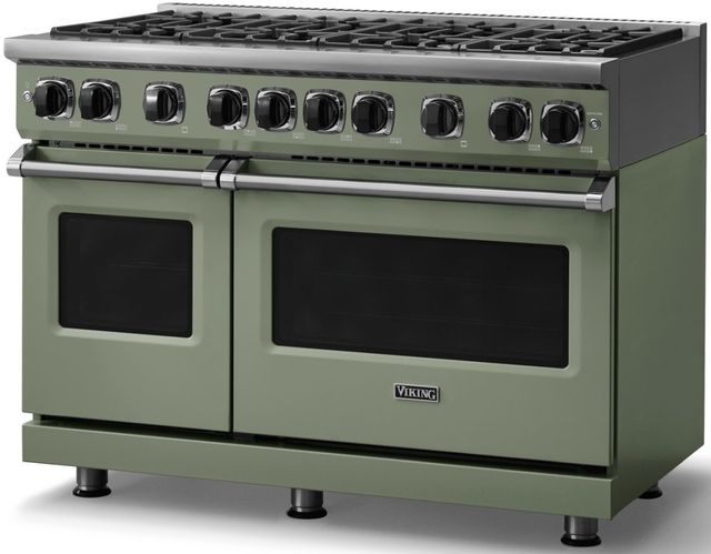 Viking® 7 Series 48'' Eucalyptus Pro Style Natural Gas Range-3