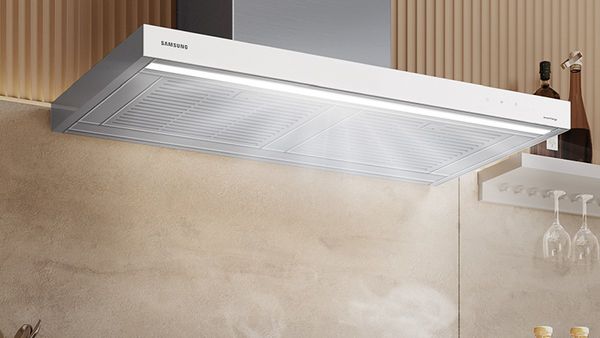 Samsung Bespoke 36" Clean Grey Wall Mounted Range Hood