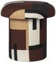 TOV Furniture Lucy Mud Brown Accent Stool-0