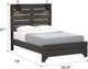 Emerald Home Thompson Stone Brown Full Panel Bed-2
