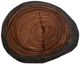 International Furniture Direct Parota Epoxy Brown End Table with Black Base-2