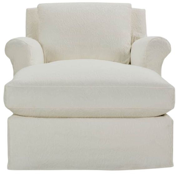 Rowe® Customizable Freya Slipcovered Chaise Chair-1