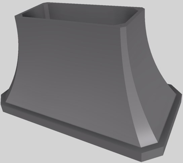Vent-A-Hood® Designer Series 54" Gunsmoke Island Range Hood-3