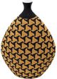 TOV Furniture Jahia Black/Natural Geometric Decorative Vase-3