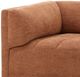 Dovetail Furniture Magda 3-Piece Terracotta Small Spaced Sofa Sectional-4
