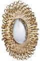 A & B Home Gold Sunburst Accent Mirror-0