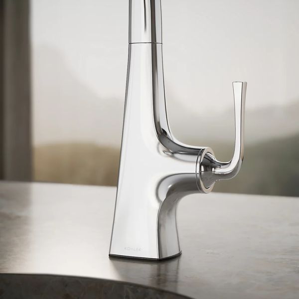 KOHLER® Graze® Polished Chrome Single-Handle Bar Sink Faucet-3