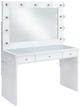 Elements International Ariana White Vanity Table-0