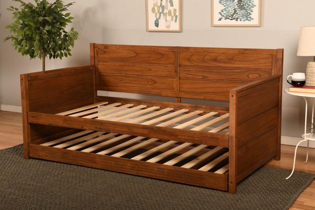 Kodiak Furniture Marisa Weathered Brown Twin Daybed includes Pop Up Trundle-1