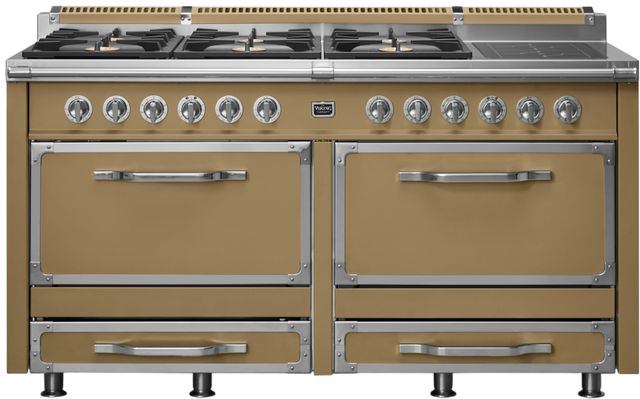 Viking® Tuscany 66" Golden Hour Pro Style Dual Fuel Range with 2 Induction-0