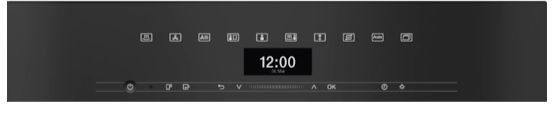 Miele VitroLine Series 24" Black Single Combi-Steam Smart Electric Wall Oven with Motion Touch Display-1