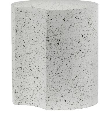 Meridian Furniture Dimple White 18" End Table-0